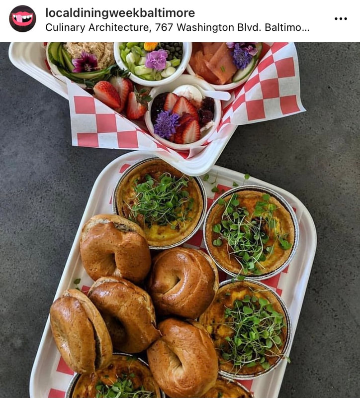 Image of food from Culinary Architecture.
Image taken from @localdiningweekbaltimore on Instagram.