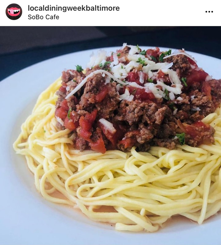 Image of food from SoBo Cafe.
Image taken from @localdiningweekbaltimore on Instagram.