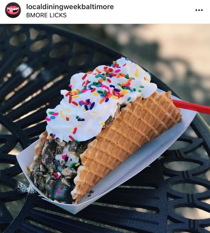Image of Food from Bmore Licks.
Image taken from @localdiningweekbaltimore on Instagram.